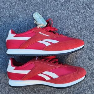Reebok Red and White Retro Runner Sneakers R400
